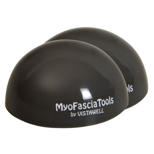 Myo Fascial Tool Dome 8 cm, black - hard 2 pieces